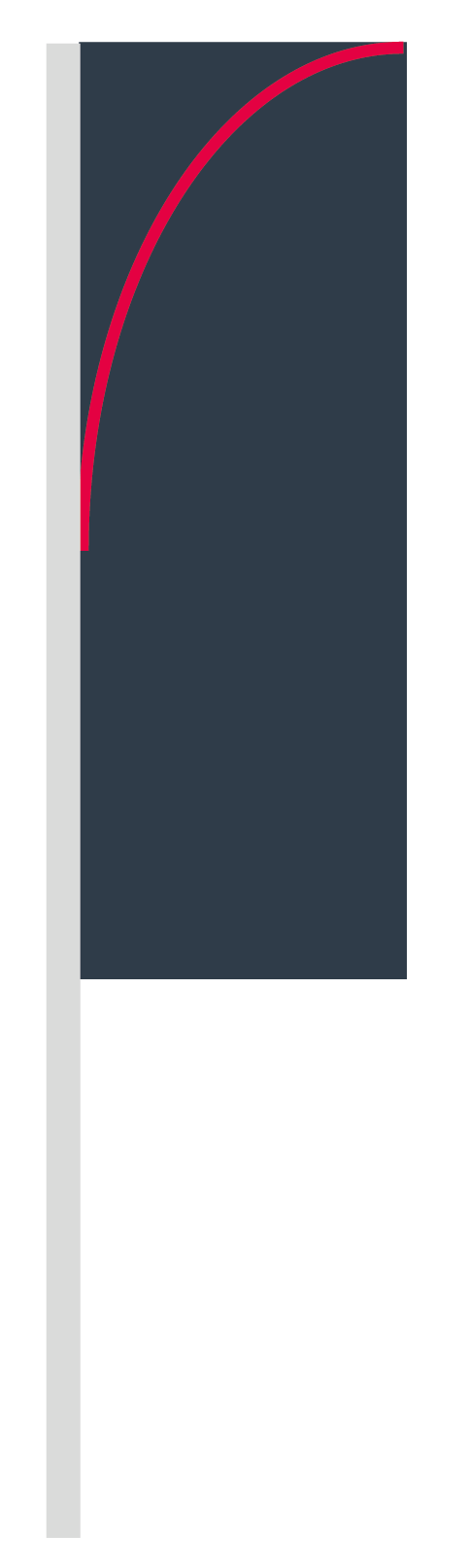 MAN TopUsed-Fahne 450x150cm: mit Saum für TopVision-Carbon-Stab