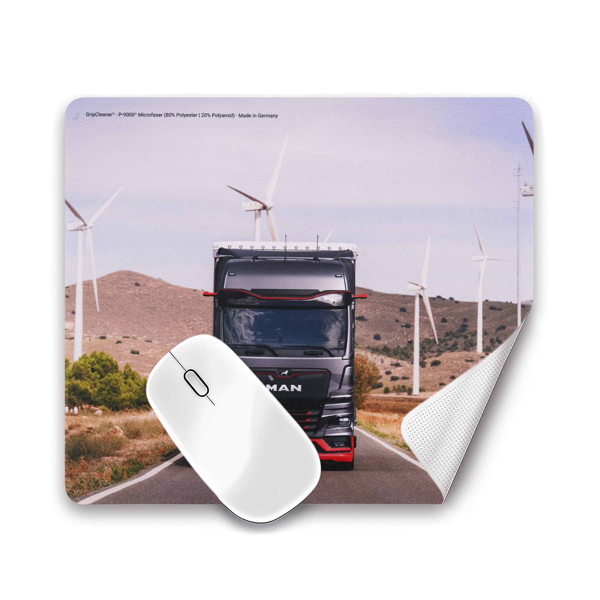 Mauspad & Brillenputztuch, eTruck
