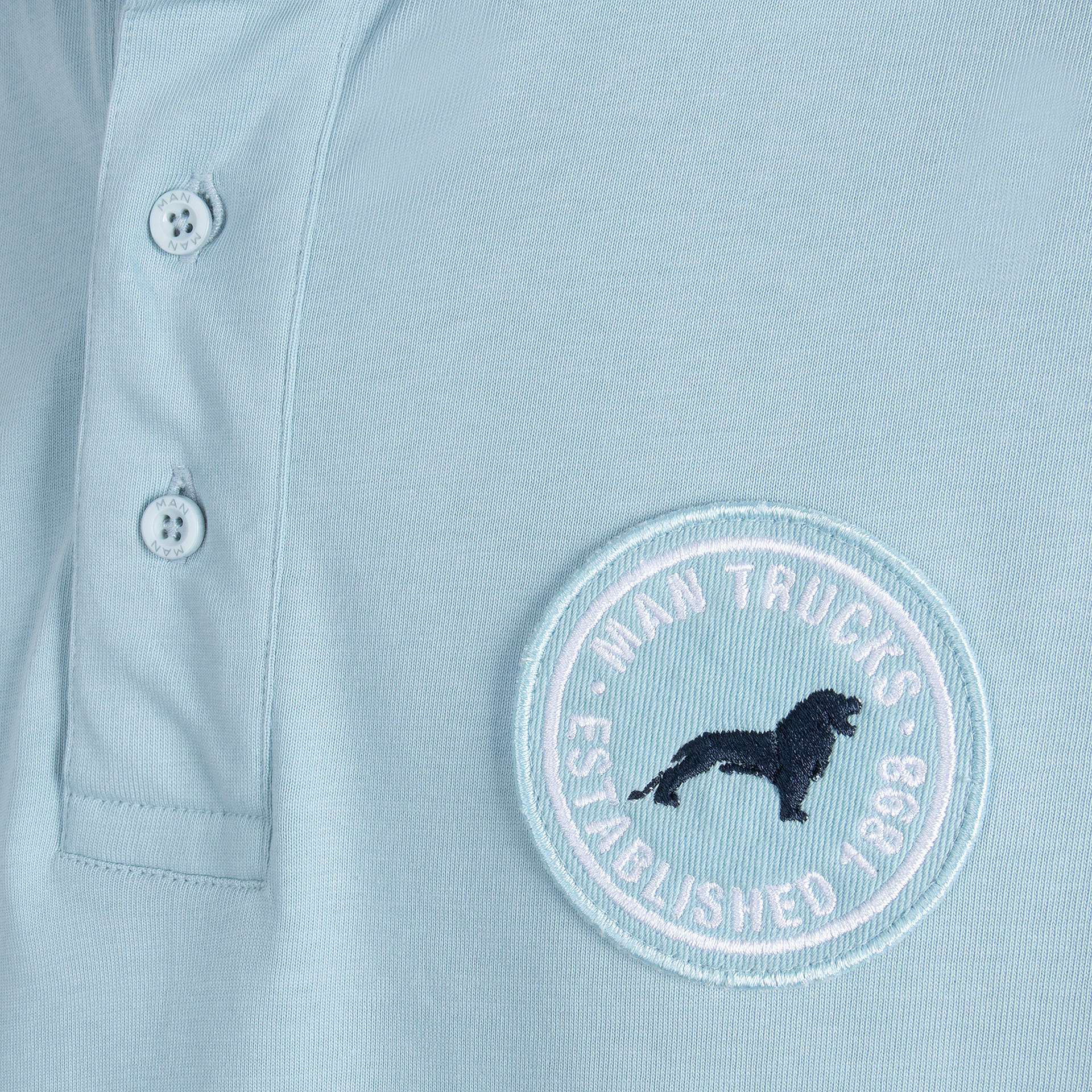 Herren Poloshirt arctic blue