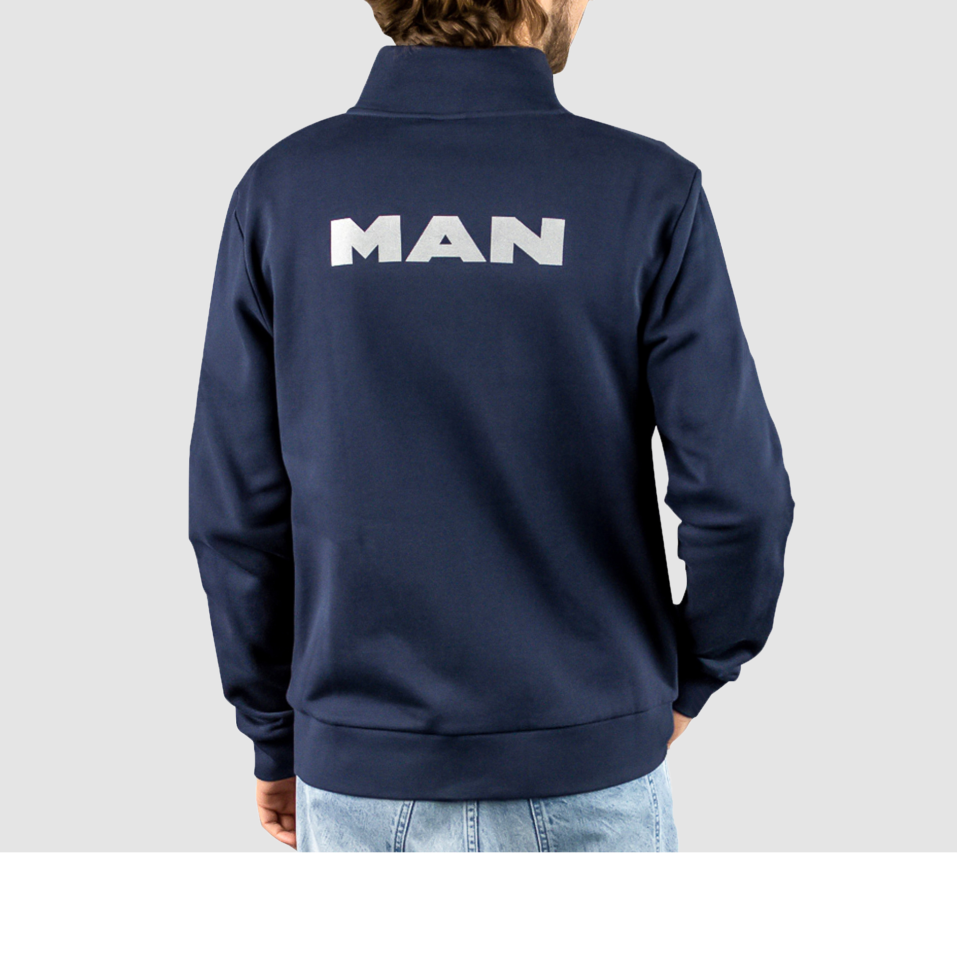 Sweatjacke Unisex blau