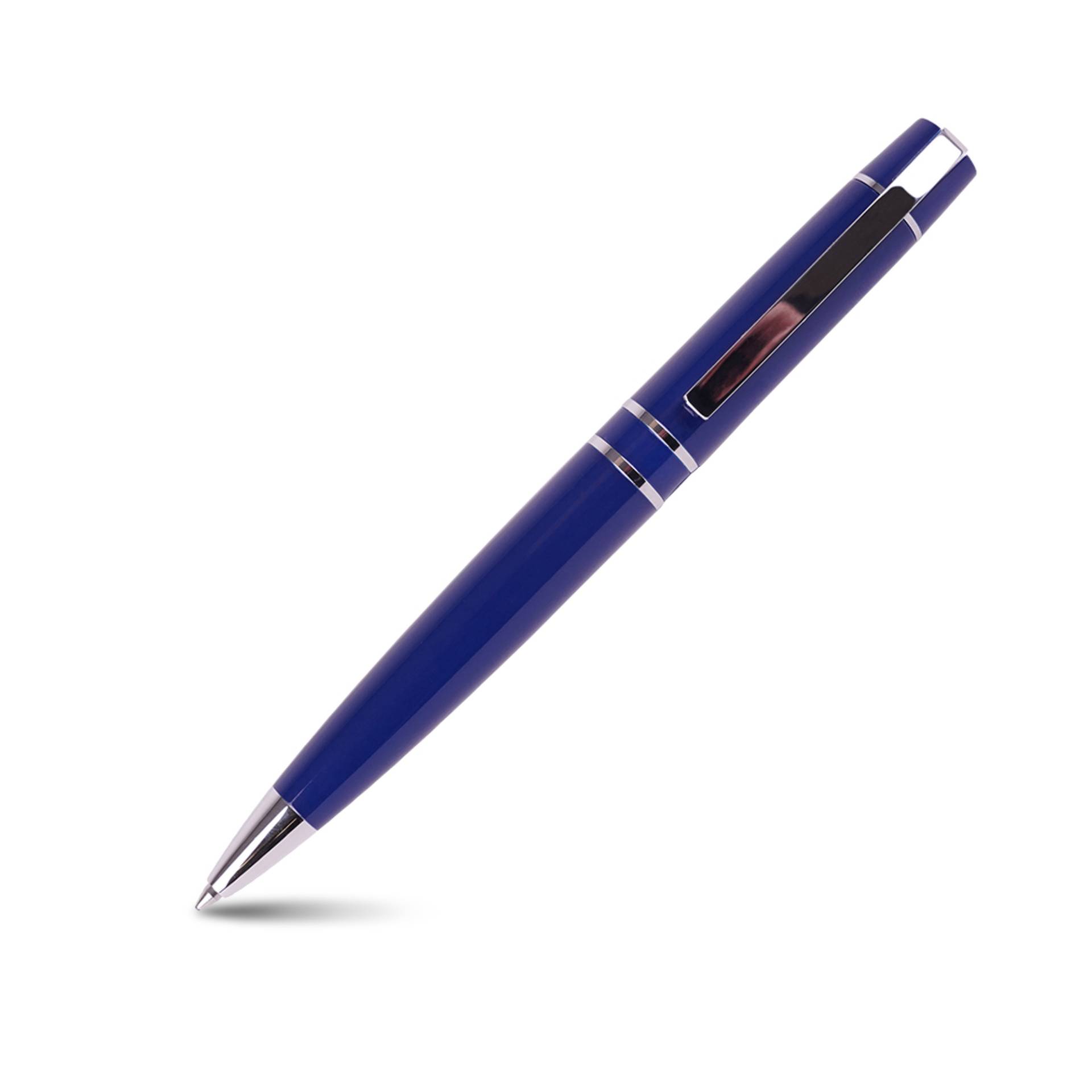 Dreh-Kugelschreiber mit Softdrehmachanik blau